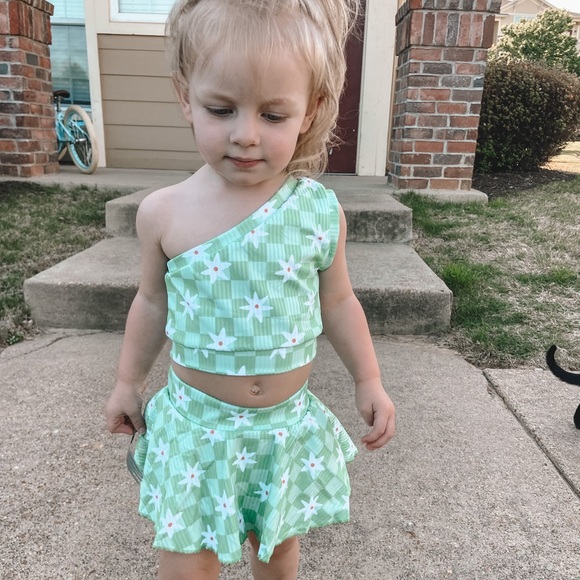 Toddler two piece set skirted bummie - Picture 5 of 5